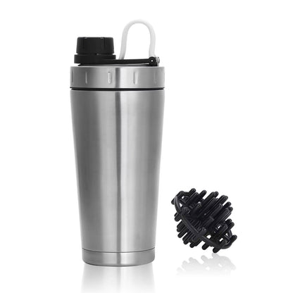 Customized Stainless Steel Protein Shaker Bottle - 20oz Double Wall Vacuum Insulated, Leak-Proof Sport Drinkware