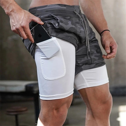 2 In 1 Double-Deck Workout Shorts