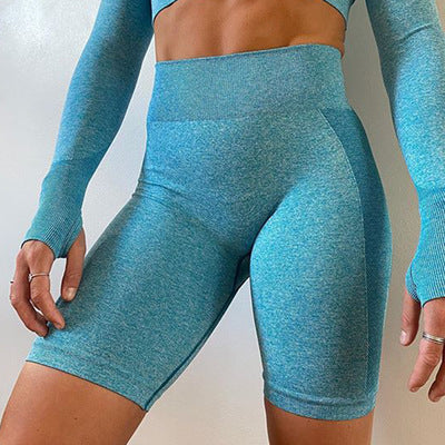 Long-sleeved Seamless Yoga Set