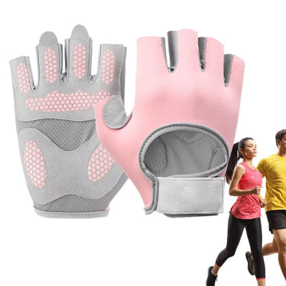 Womens Weight Lifting Gloves Breathable Half Finger Workout Gloves Non-Slip Exercise Gloves for Training Gym Weight Lifting