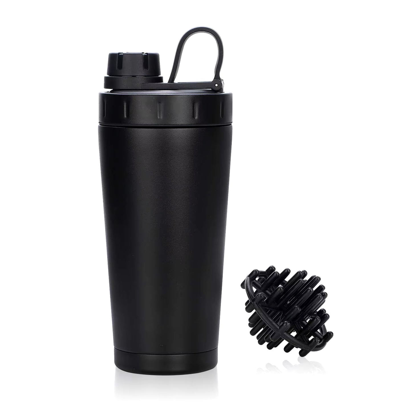 Customized Stainless Steel Protein Shaker Bottle - 20oz Double Wall Vacuum Insulated, Leak-Proof Sport Drinkware