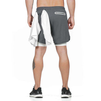 2 In 1 Double-Deck Workout Shorts